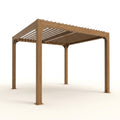 Louvered Pergola Built for Year-Round Outdoor Living, 10x10 Ft, Adjustable Roof, Aluminum Frame, Drainage