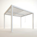 Louvered Pergola Built for Adjustable Shade, Aluminum Frame, Hidden Drainage, Weather Resistant Roof