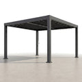 Outdoor Pergola Designed for Flexible Shade Control, Adjustable Louvered Roof, Aluminum Frame, Integrated Drainage